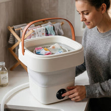 Compact foldable washing machine