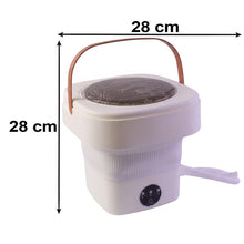 Compact foldable washing machine