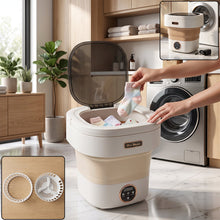 Folding washing machine