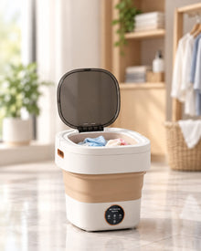 Folding washing machine